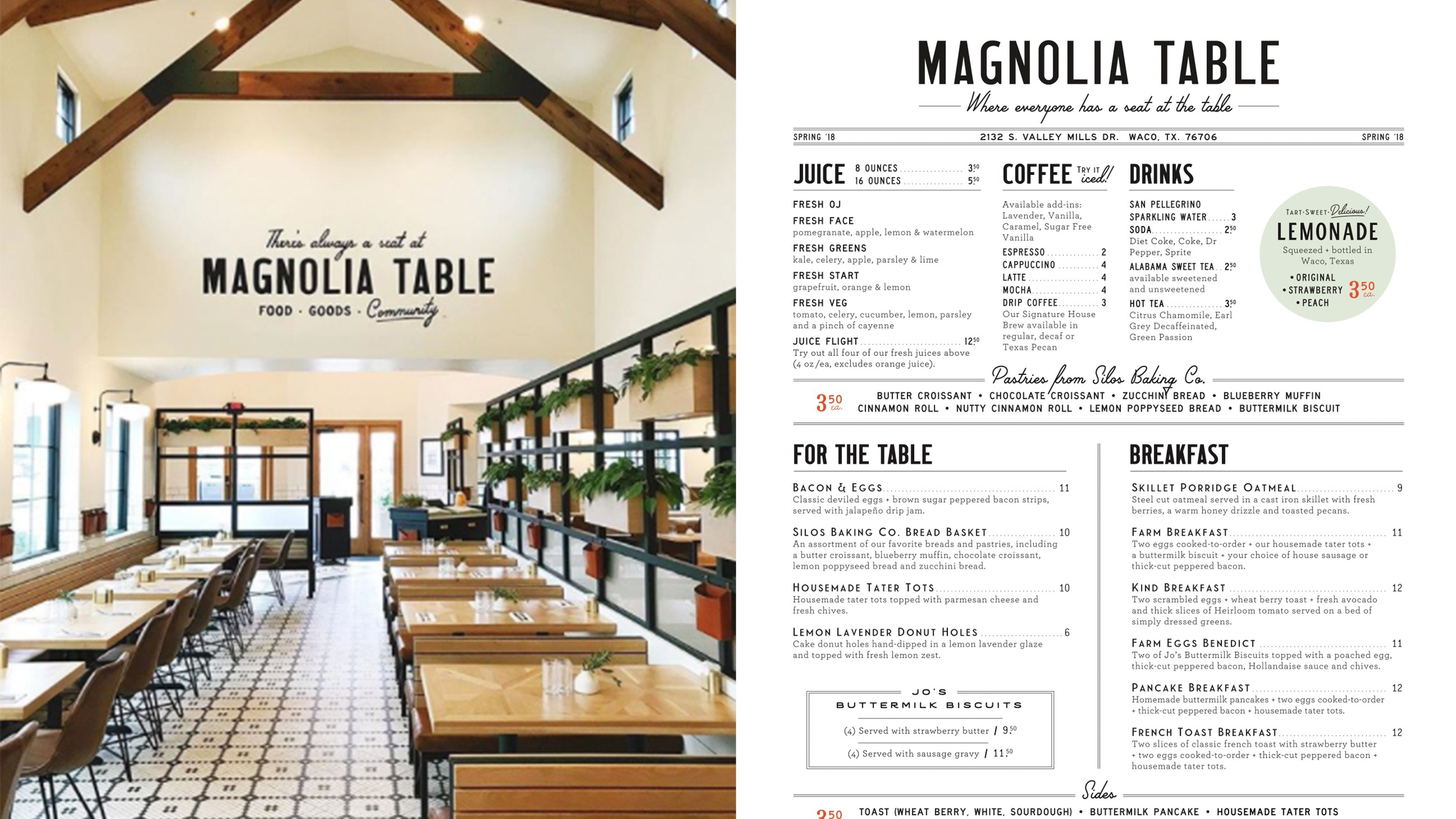 Magnolia's Menu